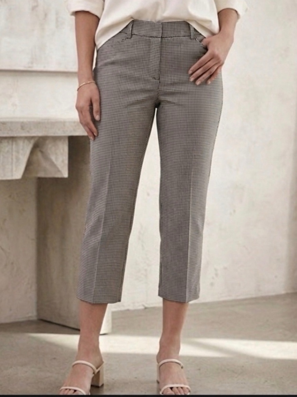 NWT Women's Cropped Straight-Leg Dress Pants